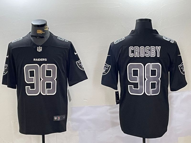 Men 2025 Oakland Raiders #98 Crosby Black Nike Limited NFL Jersey style 01010->oakland raiders->NFL Jersey
